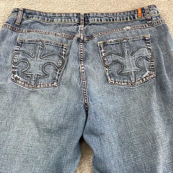 Zana Di Vintage Jeans Women's 20 Distressed Patchwork Baggy Denim Hip Hop 90's - Picture 10 of 16